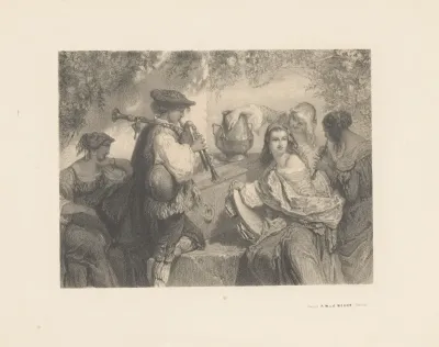 Italiaanse Muzikanten Bij Een Doodskist