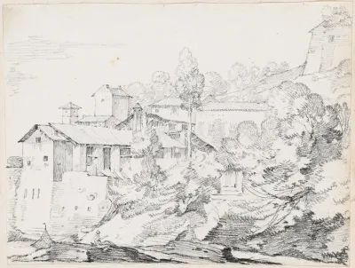 Italian Buildings On A Hillside