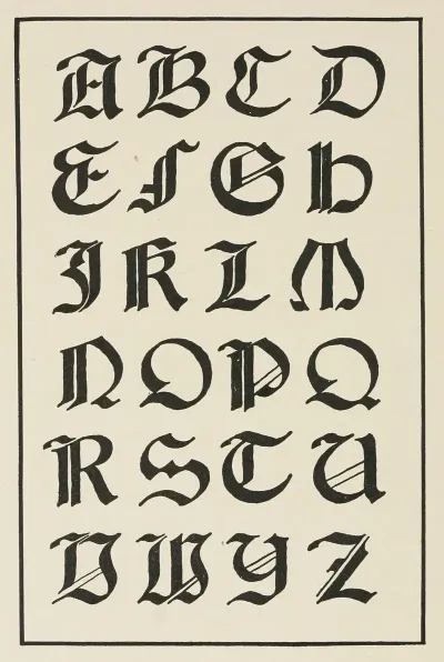 Italian Gothic Capitals