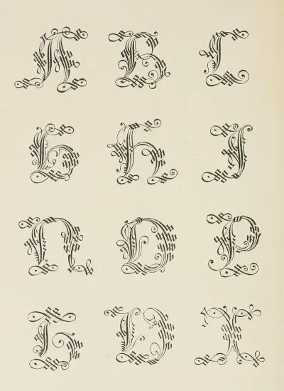 Italian Gothic Initials
