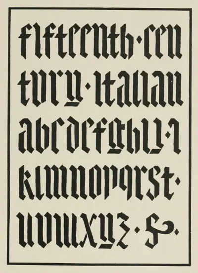 Italian Inlaid Blackletters