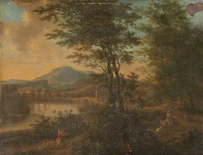 Italian Landscape At Sunset