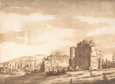 Italian Landscape Perhaps The Monte Mario Rome