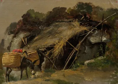 Italian Landscape With A Donkey 2