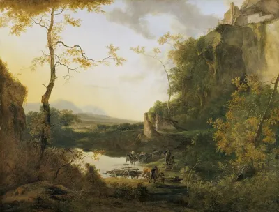 Italian Landscape With A Pool