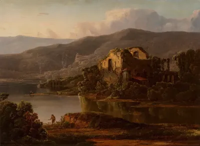 Italian Landscape With Ruins 2