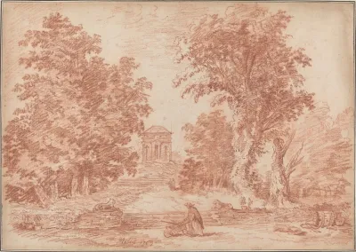 Italian Park With A Tempietto