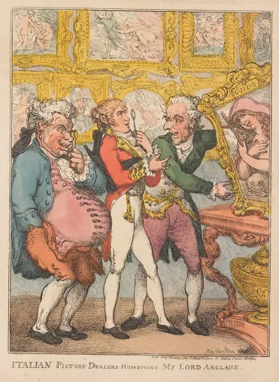 Italian Picture Dealers Humbuging My Lord Anglaise