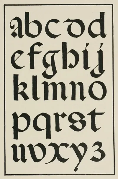 Italian Round Gothic Small Letters