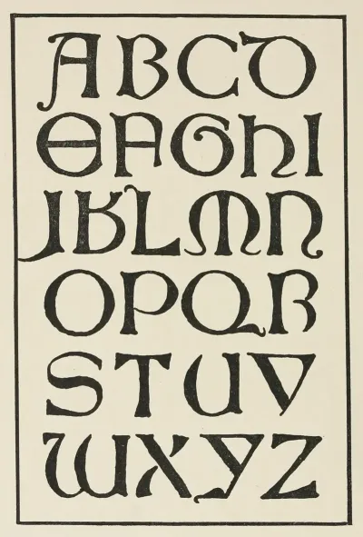 Italian Uncial Gothic Capitals