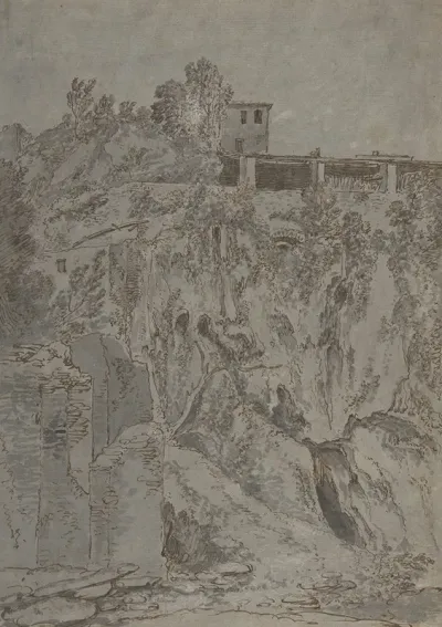 Italianate Buildings On A Hill At Tivoli