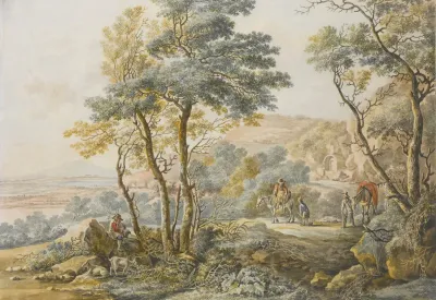 Italianate Landscape With Travellers After Jan Both