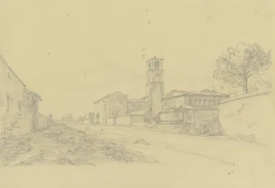 Italienische Kirche An Einer Strase