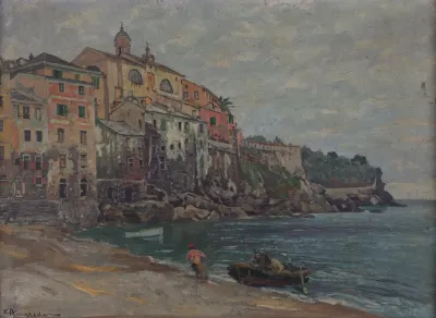 Italienische Stadt Am Meer