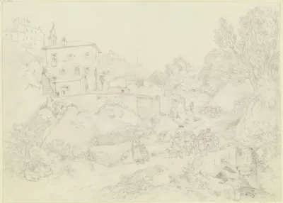 Italienisches Bergstadtchen
