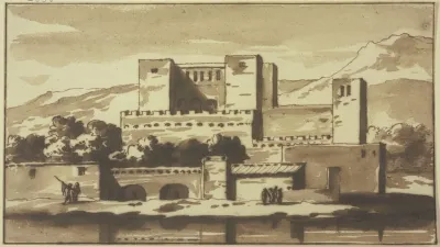 Italienisches Kastell Am Wasser