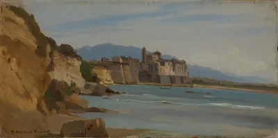 Italienisches Stadtchen Am Meer