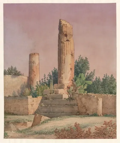 Italy Agrigento Temple Of Vulcan 2