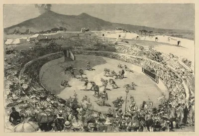 Italy The Festival Of Pompei The Circus Of Gladiators