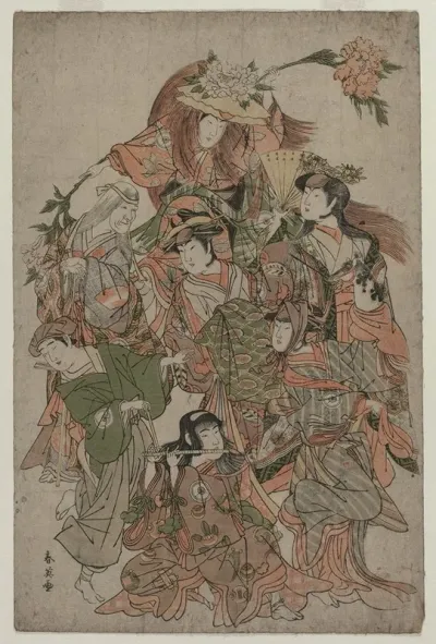 Iwai Hanshiro Iv In A Dance Of Seven Changes