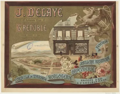 J Delaye Grenoble Fabrique De Joaillerie Bijouterie Orfevrerie Horlogerie