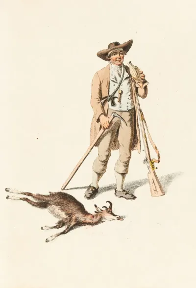 J Roth De Grindelwald Chasseur Aux Chamois