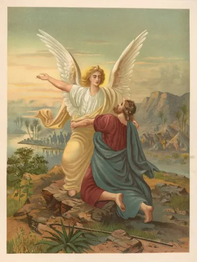 Jacob Wrestles With The Angel Of The Lord