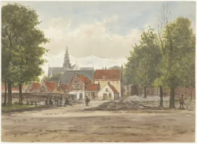 Jacobstraat Bij De Zuiderstraat Met Terrein Der Gesloopte Gasfabriek