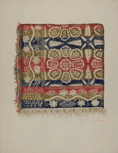 Jacquard Coverlet