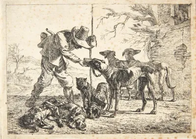 Jaeger Med Syv Hunde