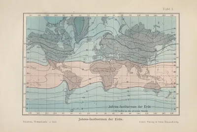Jahres Isothermen‎ ‎der‎ ‎erde