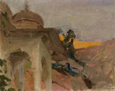 Jaipur Nude With A Peacock From The Journey To India
