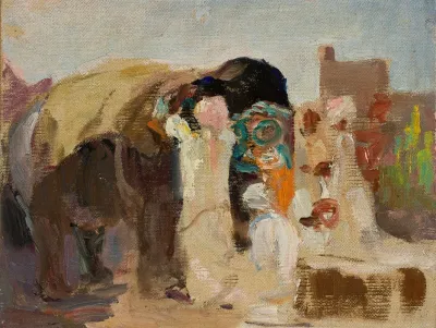 Jaipur Painting The Elephant From The Journey To India