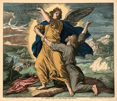 Jakob Ringt Mit Dem Engel Des Herrn Jacob Wrestling With The Angel