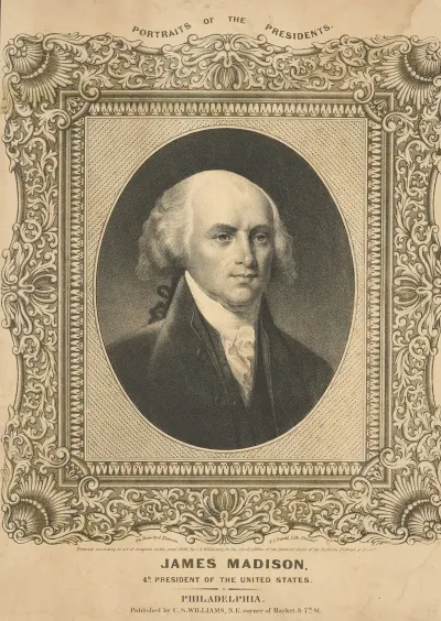James Madison 4th President Of The United States