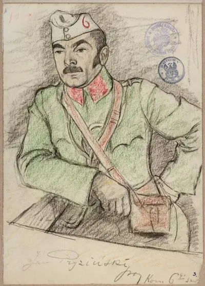 Jan Pryzinski Cavalry Lieutenant Kmdt 6 Swedish Lancers Of The Polish