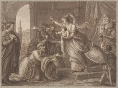 Jane Of Flanders Countess Of Mountford Assembling The Inhabitants Of Rennes