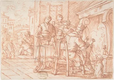 January One Of A Series Representing The Labors Of The Months