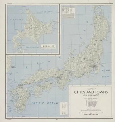 Japan Cities And Towns Shi And Machi