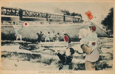 Japanese Troops En Route For The Front