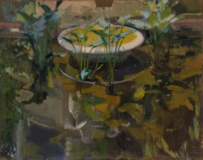 Jardin De La Casa Sorolla Reflejo En Fuente De Las Confidencias Garden At The Artists House Reflections In The Fountain Of Confidences
