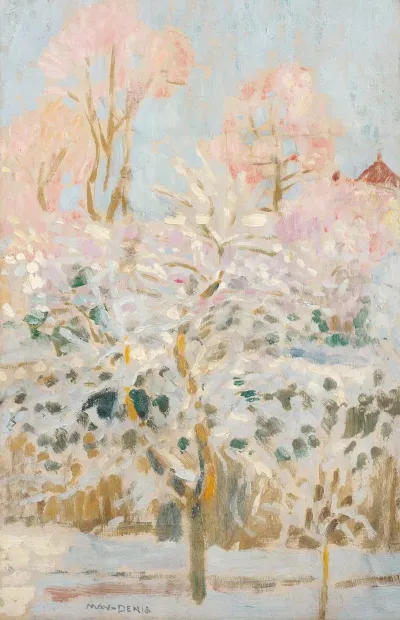 Jardin Sous La Neige