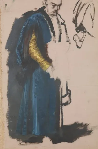 Jasko Of Tenczyn Study To The Painting The Oath Of Queen Jadwiga