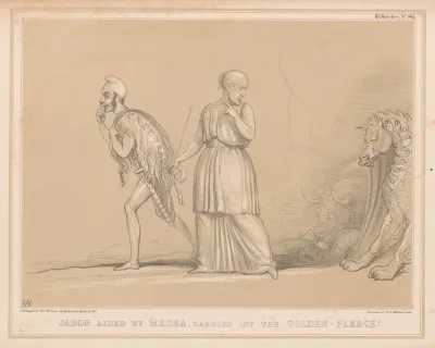 Jason Aided By Medea Carries Off The Golden Fleece