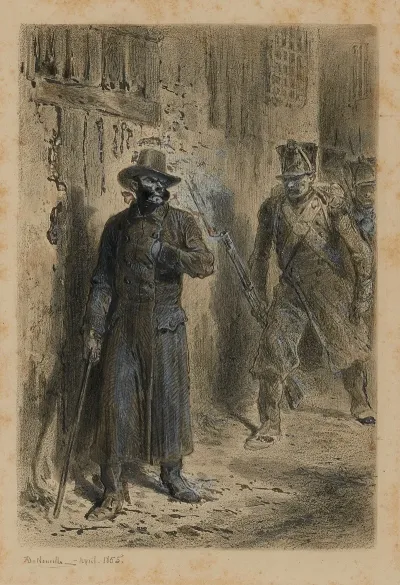 Javert Sur Les Traces De Jean Valjean Ou Il Est Explique Comment Javert A Fait Buisson Creux