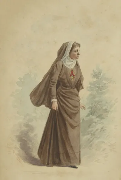 Jean Davenport Lander As Hester Prynne In The Play The Scarlet Letter