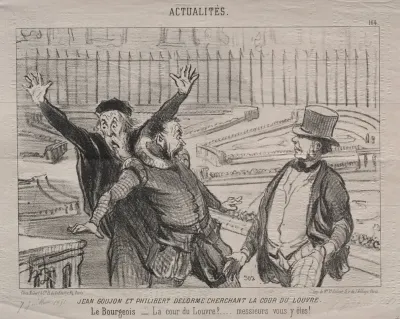 Jean Goujon And Philibert Delorme Looking For The Courtyard Of The Louvre