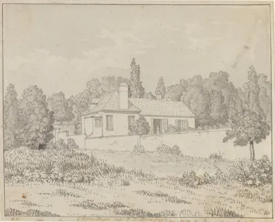 Jean Jacques Rousseaus Hus I Slotsparken I Ermenonville