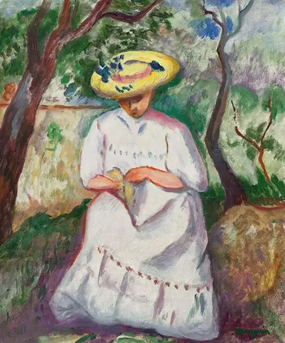 Jeanne Cousant Sous Un Chene Liege Villa Demiere