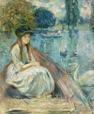 Jeanne Fourmanoir Sur Le Lac
